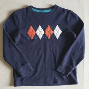 Youth argyle image shirt
